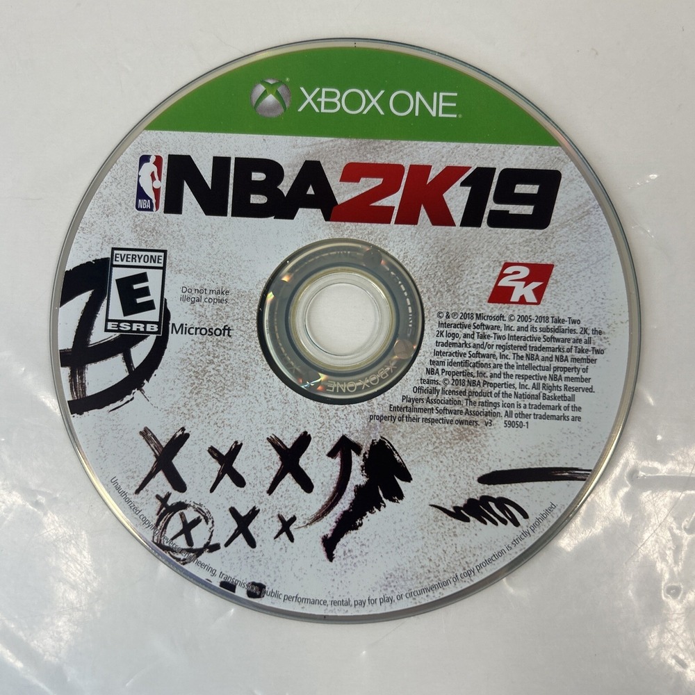 NBA 2K19 (Microsoft Xbox One,‎ 2018) DISC ONLY  Untested